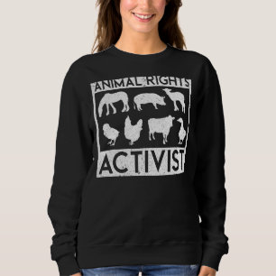 Sudadera Activista animal rescata derechos de conservación