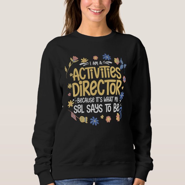Sudadera Activity Director Assistant Ideas Activities Plann (Anverso)