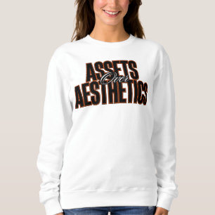 Sudadera Activos sobre sustancias estéticas™ en la superfic