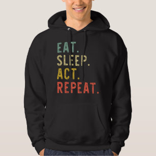 Sudadera Actor de repetición de la ley de sueño de consumo