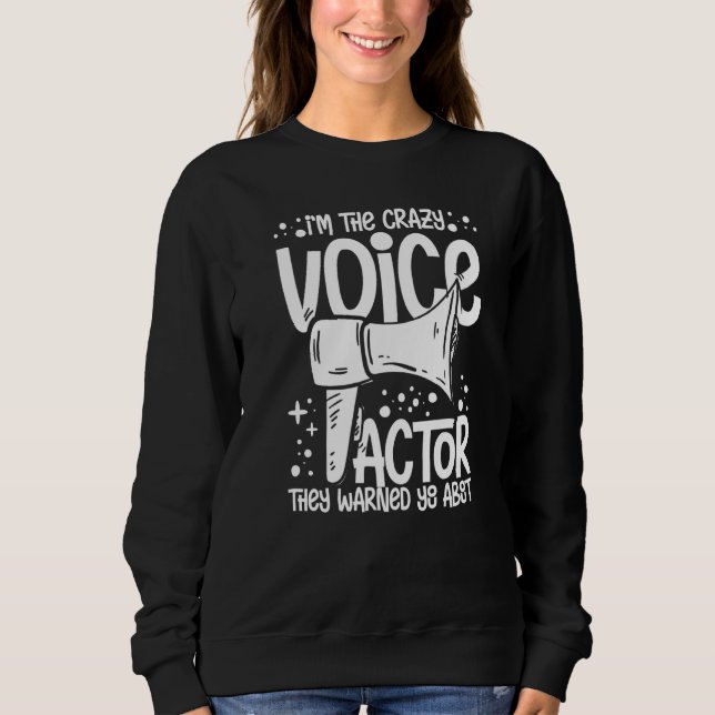 Sudadera Actor de voz Actriz de voz sobre talento de actuac (Anverso)