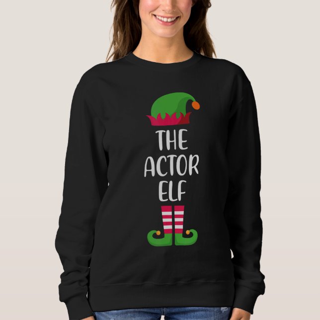 Sudadera Actor Elf Family Matching Group Christmas Pajama   (Anverso)