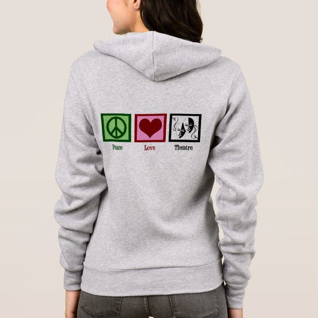 Sudadera Actriz del Teatro Peace Love (Reverso)