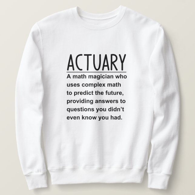 Sudadera Actuario (Anverso del diseño)