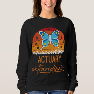 Sudadera Actuario de mariposa retro Extraordinario Actuaria
