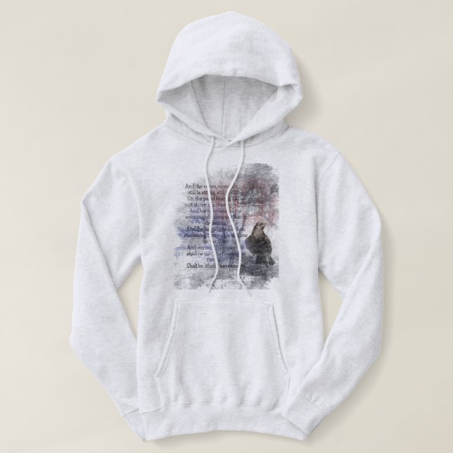 Sudadera Acuarela: Autor del poema Raven Edgar Allan Poe (Diseño del anverso)