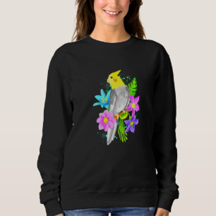 Sudadera Acuarela Cockatiel Parrot Decoración Pintar Cockat