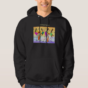 Sudadera Acuarela de arte africano que expresa felicidad