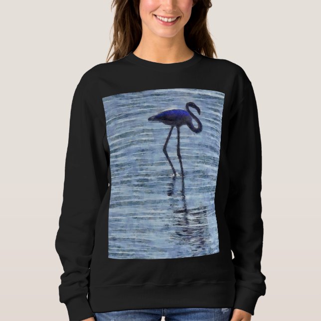 Sudadera Acuarela De Flamingo De Alto (Anverso)