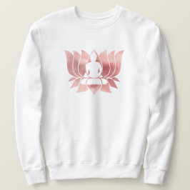 Sudadera Acuarela de oro Rosa Textura Buda Meditación Zen
