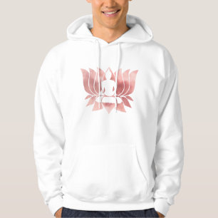 Sudadera Acuarela de oro Rosa Textura Buda Meditación Zen
