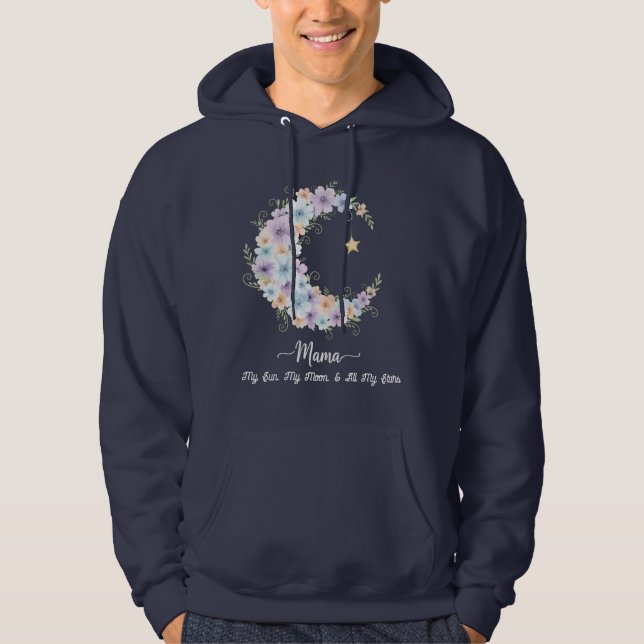 Sudadera Acuarela Floral Luna Mamá (Anverso)