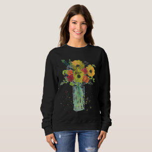Sudadera Acuarela Flores Vintage Naturaleza de las flores s