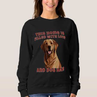 Sudadera Acuarela Golden Retriever Esta Casa Está Llena De 
