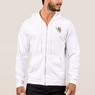 Sudadera acuarela leopardo gato de la selva animal pintado