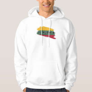 Sudadera Acuarela moderna Lituania Flag Lietuva Souvenir