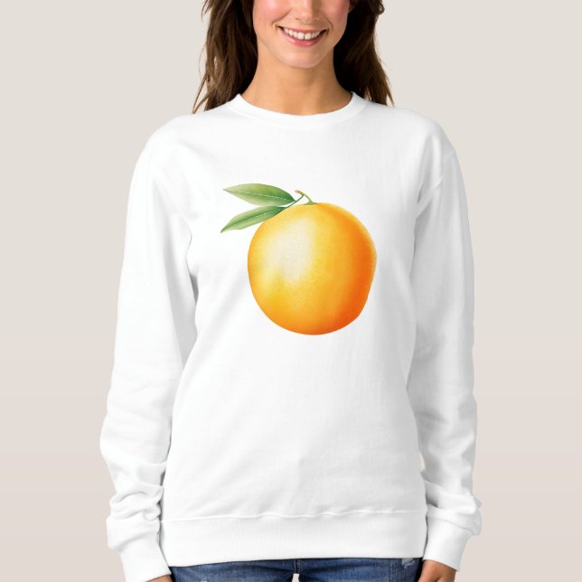 Sudadera Acuarela Naranja (Anverso)