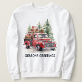 Sudadera Acuarela País Navidades camionetas añadir texto