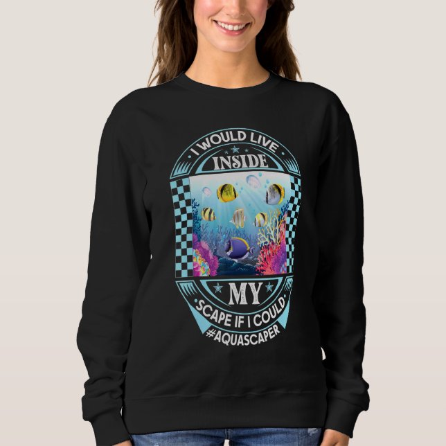 Sudadera Acuario acuático de pesca 3 (Anverso)