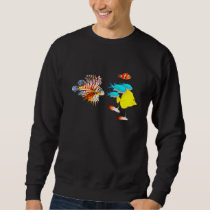 Sudadera Acuario de agua salada Cangrejo de río amarillo Ta
