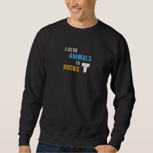 Sudadera Acuario De Agua Salada Tanque De Pescado I Glue An