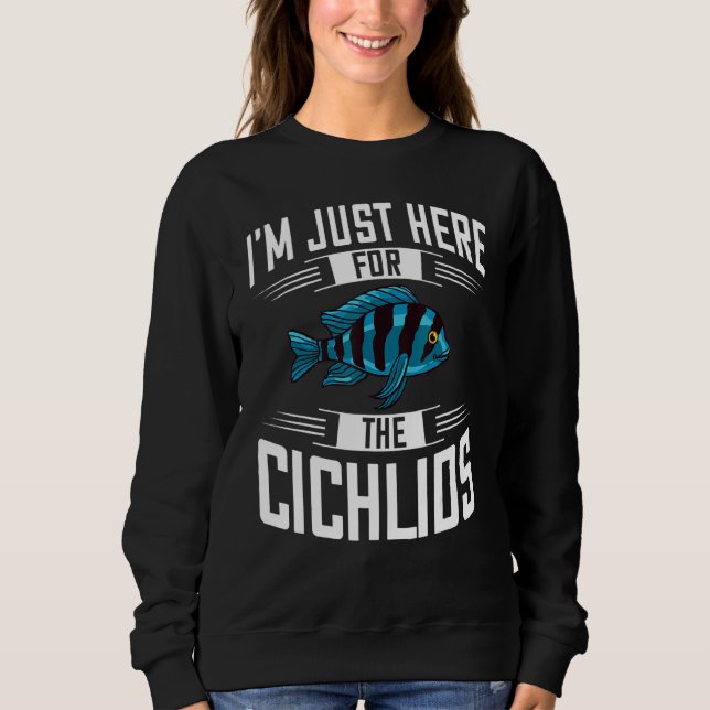 Sudadera Acuario de Cichlid Fish Tank Electric Yellow (Anverso)