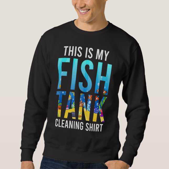 Sudadera Acuario de limpieza de tanques de pescado 1 (Anverso)