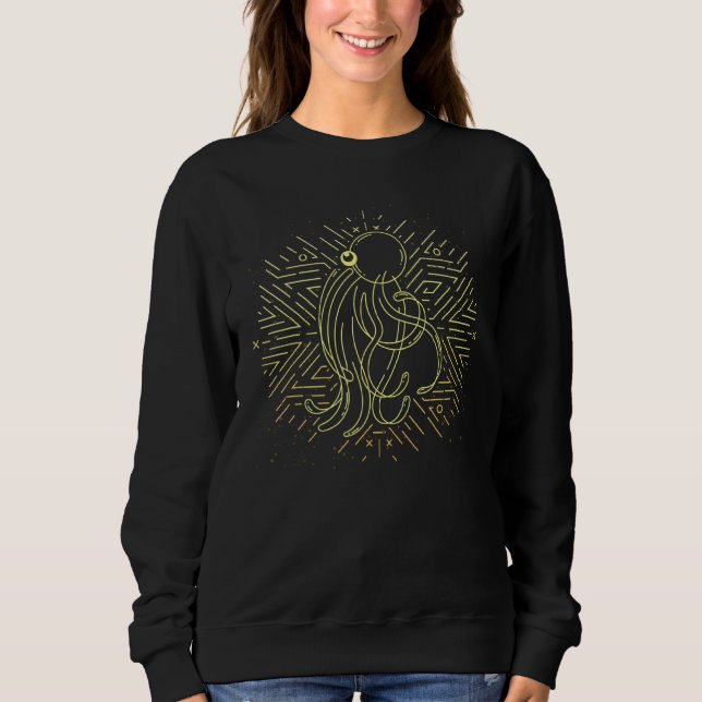 Sudadera Acuario de Ocean Animal Kraken Octopus (Anverso)