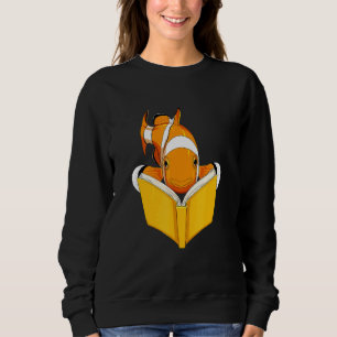 Sudadera Acuario Fish Clowfish Leer libro