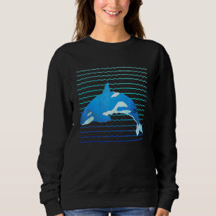 Sudadera Acuario Océano Asesino de Animales Ballena Acuario