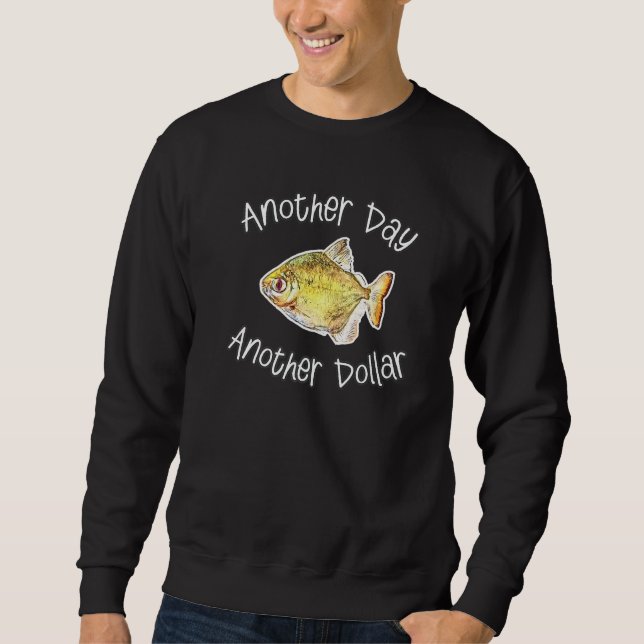 Sudadera Acuario Plateado Dolar Tank de Pescado Keeper (Anverso)