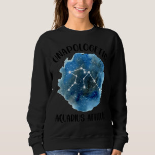 Sudadera Acuario Zodiac Constellation Mujeres A sin remordi