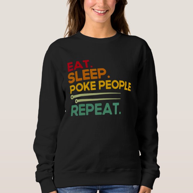 Sudadera Acupuncture Poke People Repeat Vintage Acupuncturi (Anverso)