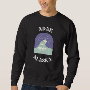 Sudadera Adak Alaska Sea Wave Home City Hombres Mujeres