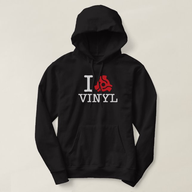 Sudadera Adaptador de vinilo I 45 (Diseño del anverso)