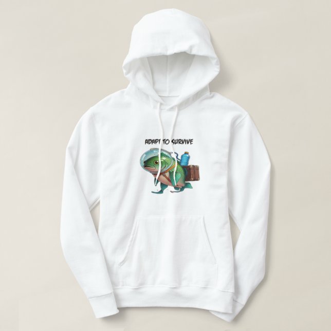 Sudadera Adaptarse para Sobrevivir (Diseño del anverso)