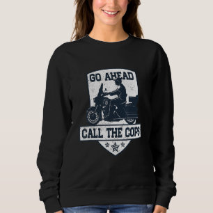 Sudadera Adelante Llama Humor En Motocicleta Contra La Poli
