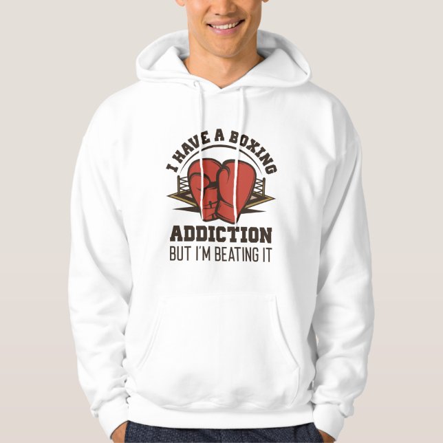 Sudadera Adicción al boxeo (Anverso)