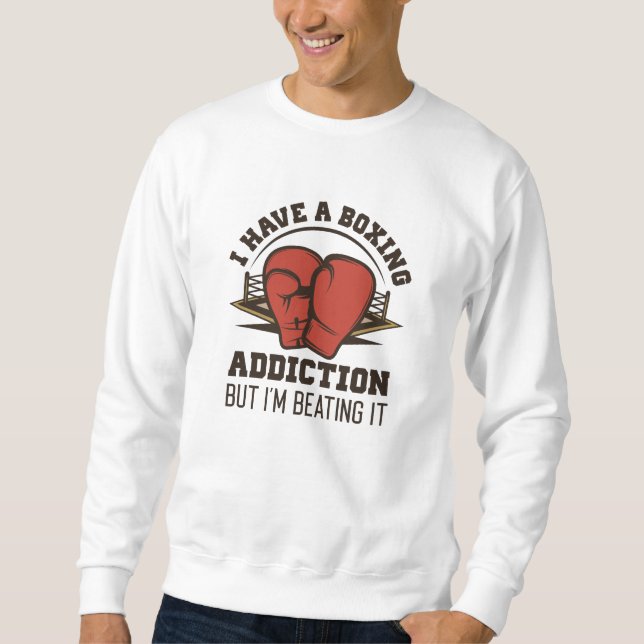 Sudadera Adicción al boxeo (Anverso)
