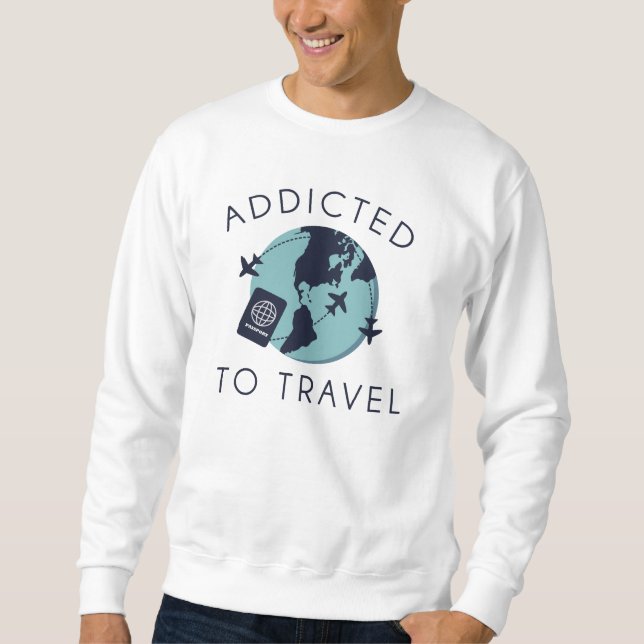 Sudadera Adicta Al Viaje (Anverso)