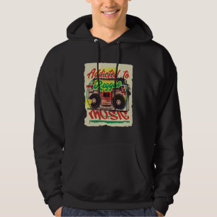 Sudadera Adicto a la música reggae religión rastafari rasta