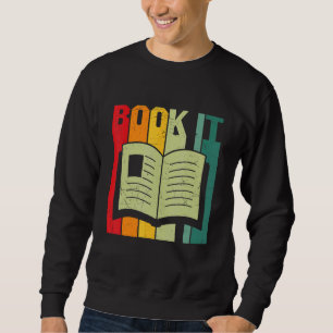 Sudadera Adicto a libros retro vintage lector nerd de libro