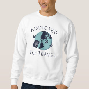 Sudadera Adicto a Viajar