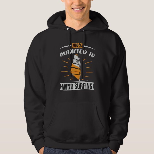 Sudadera Adicto al windsurf (Anverso)