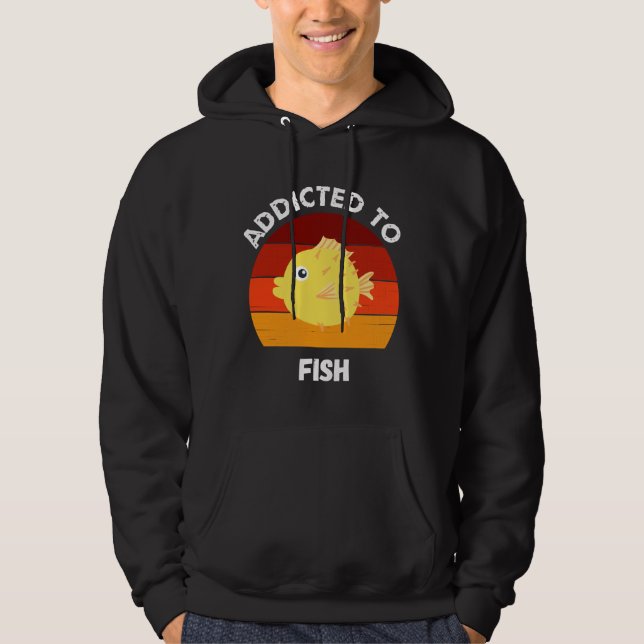 Sudadera Adictos Al Pescado Acuario De Pescado (Anverso)