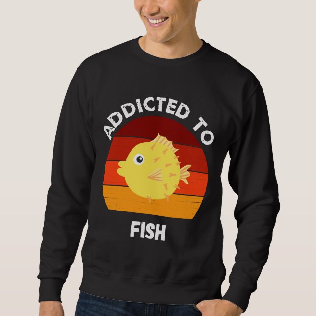 Sudadera Adictos Al Pescado Acuario De Pescado (Anverso)