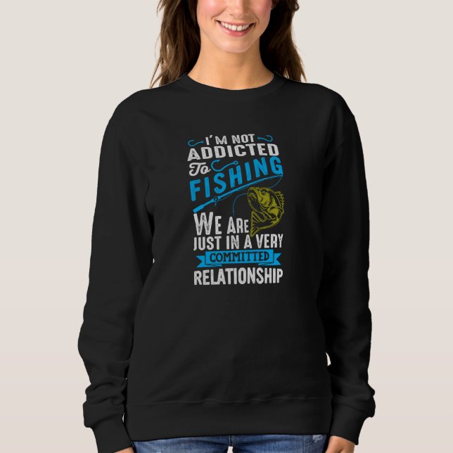 Sudadera Adictos Al Tee De Pescado Para Pescadores Pullov (Anverso)