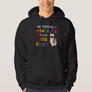 Sudadera Adiós 10° grado Hola Chicas de 11° grado Llama 20