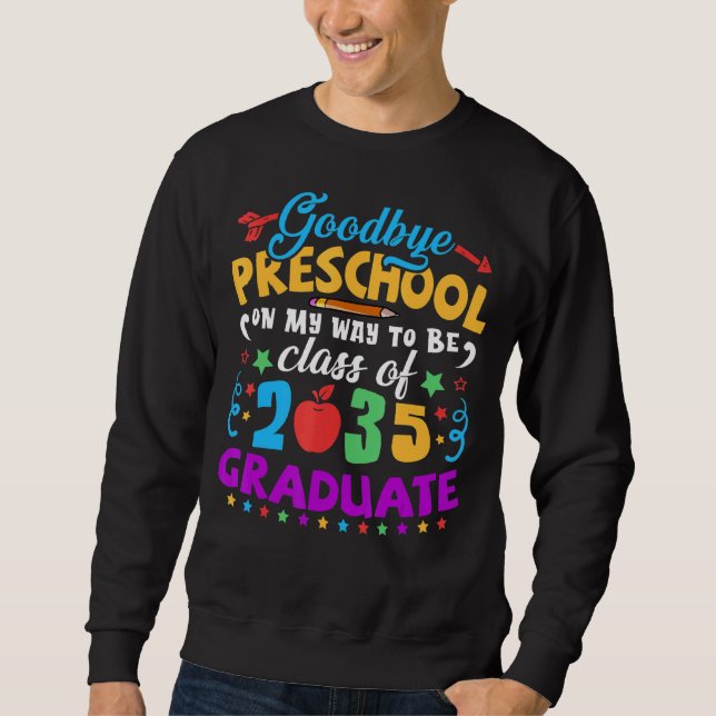 Sudadera Adiós Clase Preescolar 2035 Grad Hello Kinderg (Anverso)