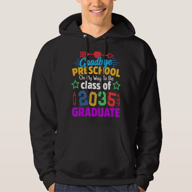 Sudadera Adiós Clase Preescolar 2035 Grad Hello Kinderg (Anverso)